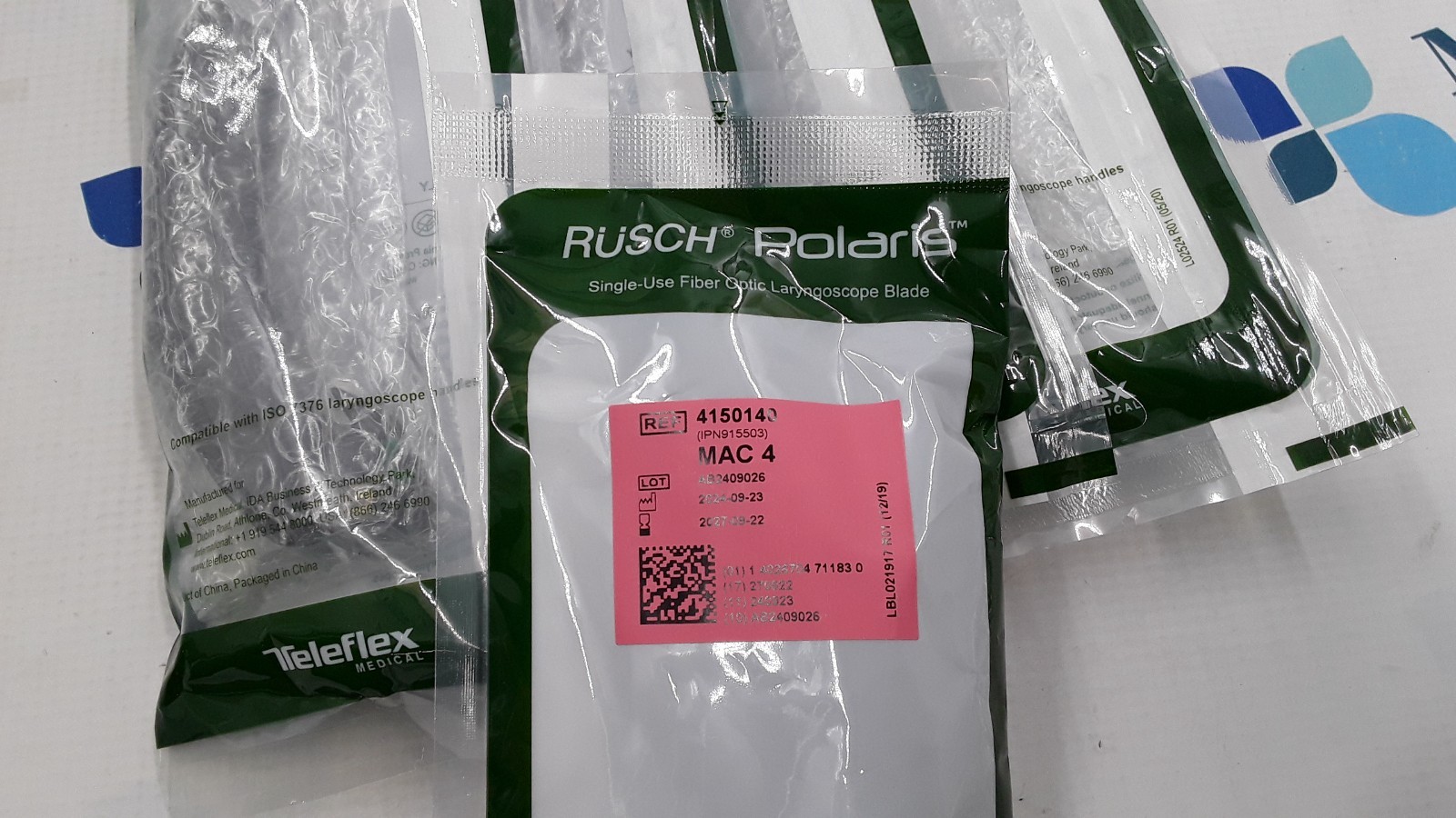 Teleflex Rusch Polaris Single Use Laryngoscope Blade MAC 4 REF 4150140 Lot of 5