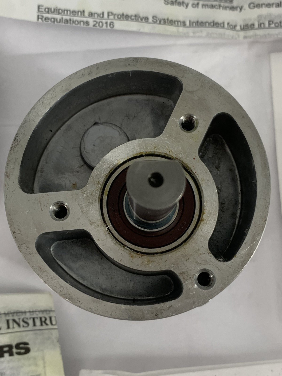 Gast 1UP-NRV-4-GR11 Air Gear Motor 15:1 .31 HP 21 CFM 400RPM 95 in-lb 5.6 Bar