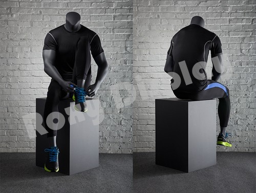 Male Fiberglass Headless Athletic style Mannequin Dress Form Display #MZ-NI-5