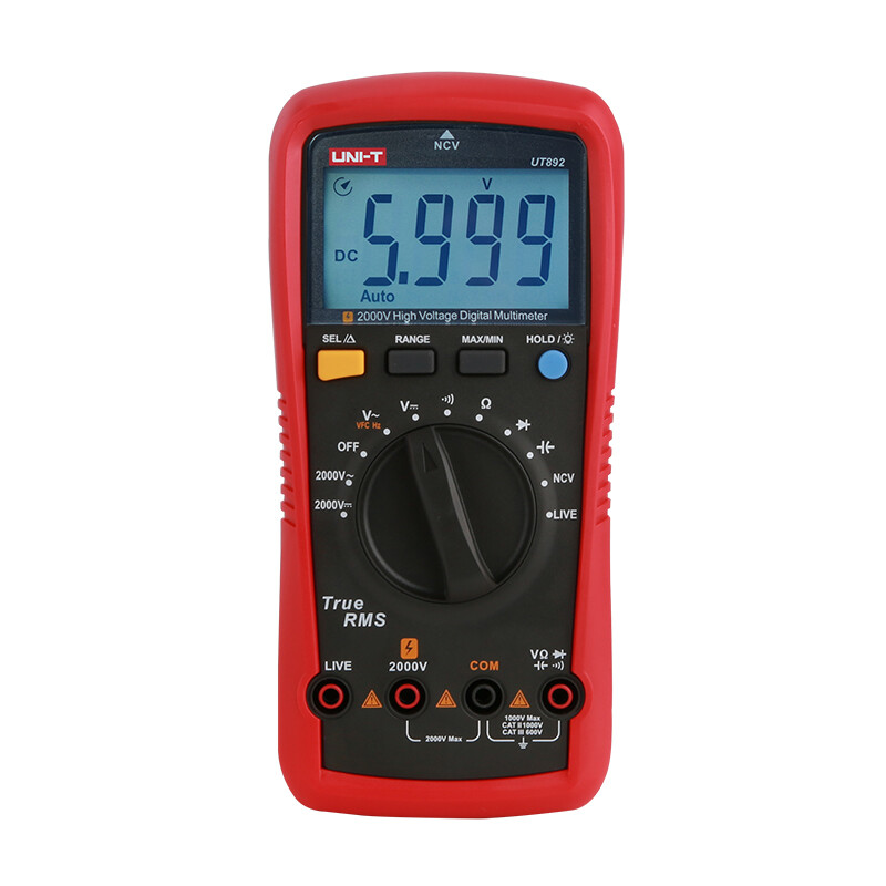 UNI-T UT892 2000V High Voltage Digital Multimeter 6000 Counts True RMS✦KD