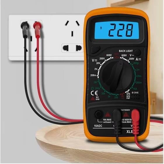 Digital Multimeter AC DC Voltmeter Ammeter Ohmmeter Volt Tester Meter XL830L USA