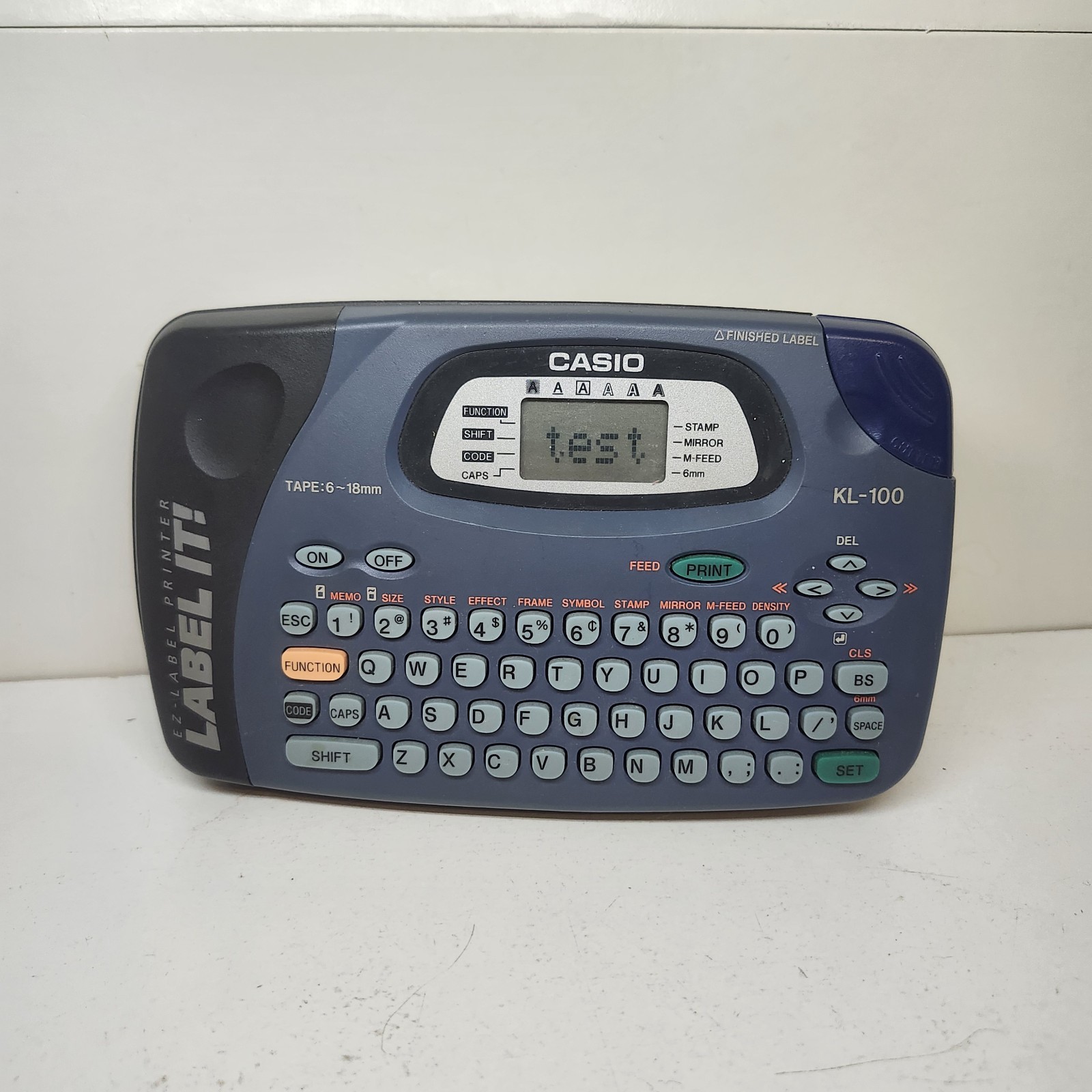 CASIO Label It! EZ Label Maker Printer Model KL-100 Tested Unit Only