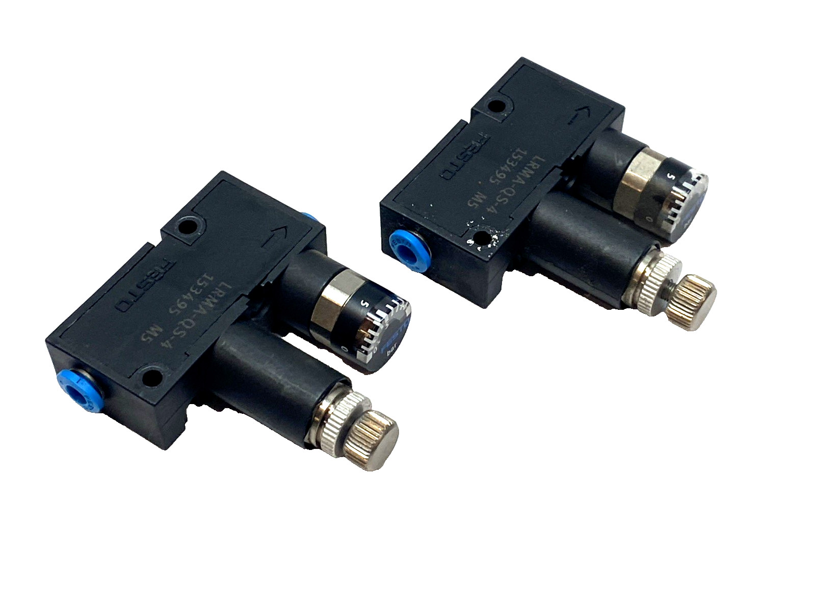 Festo LRMA-QS-4 Mini Pressure Regulator 1-8 Bar Gauge 153495 LOT OF 2