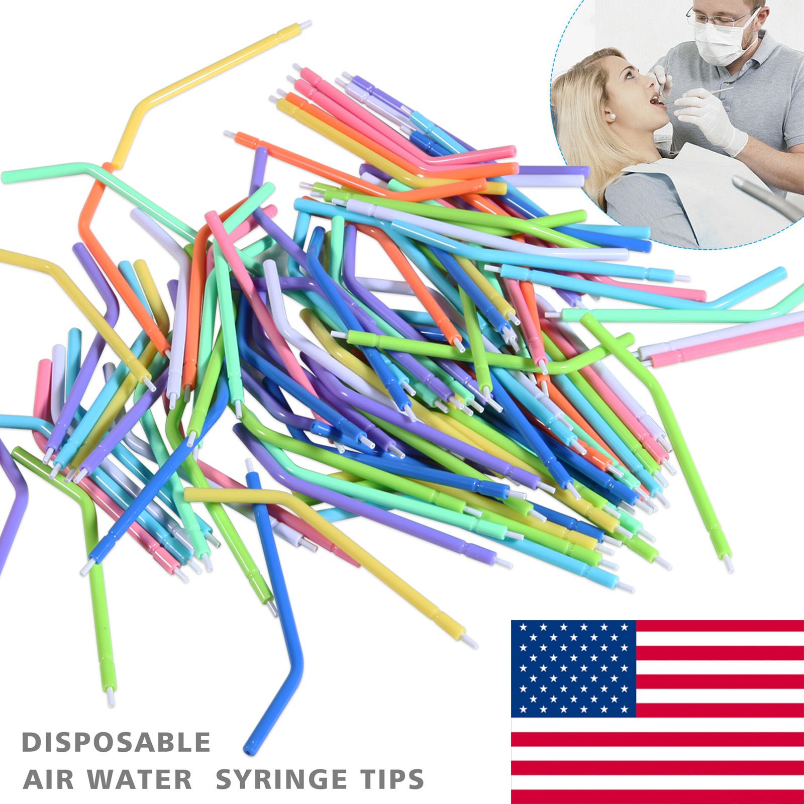 Ultrasonidos dentales Aire Perio Scaler Pieza de Mano Higienista 2 Agujeros +Tip