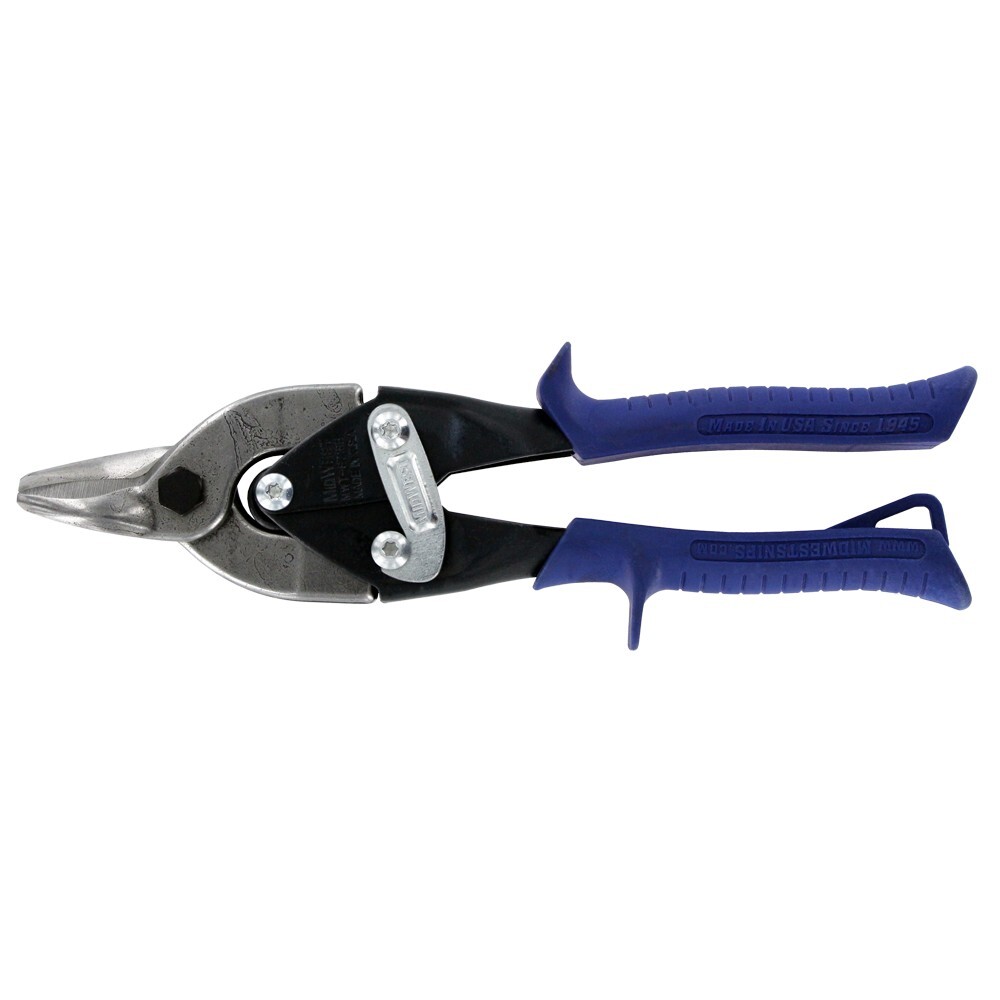 Midwest Bulldog Aviation Snips Thick Material Straight Cut 16ga. Steel Tin USA