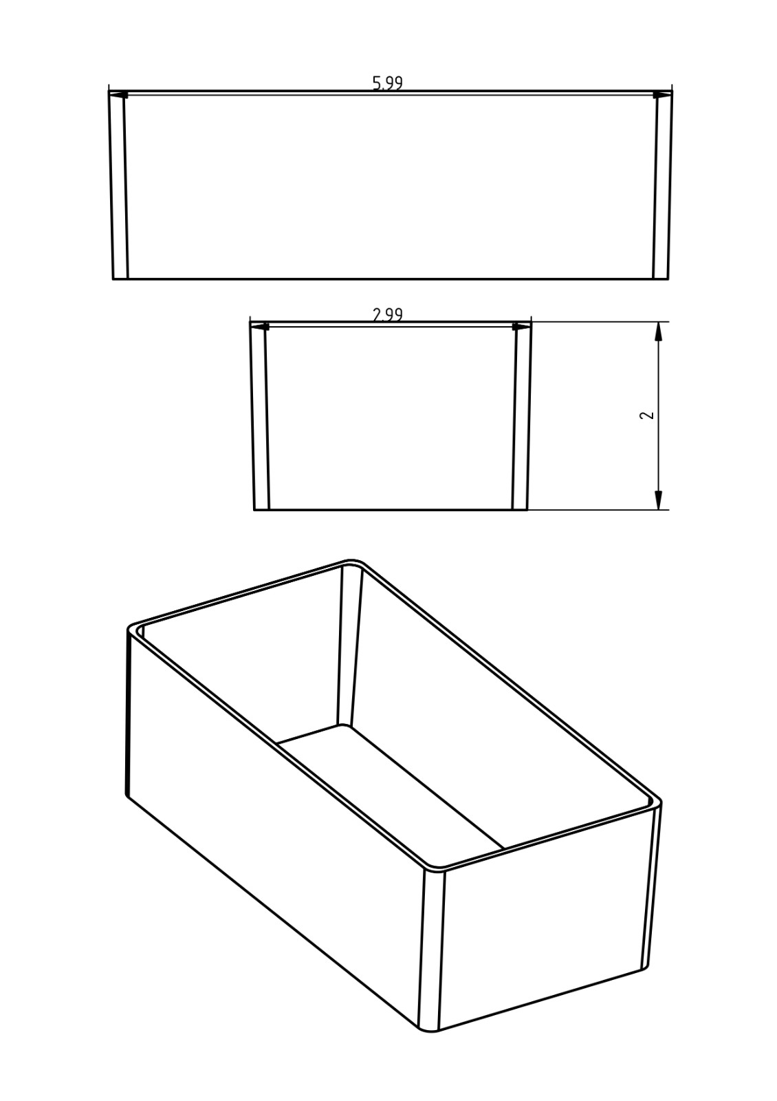 32pc 3×6″ Drawer Organizer Bins Modular Storage Hardware Craft Toolbox System