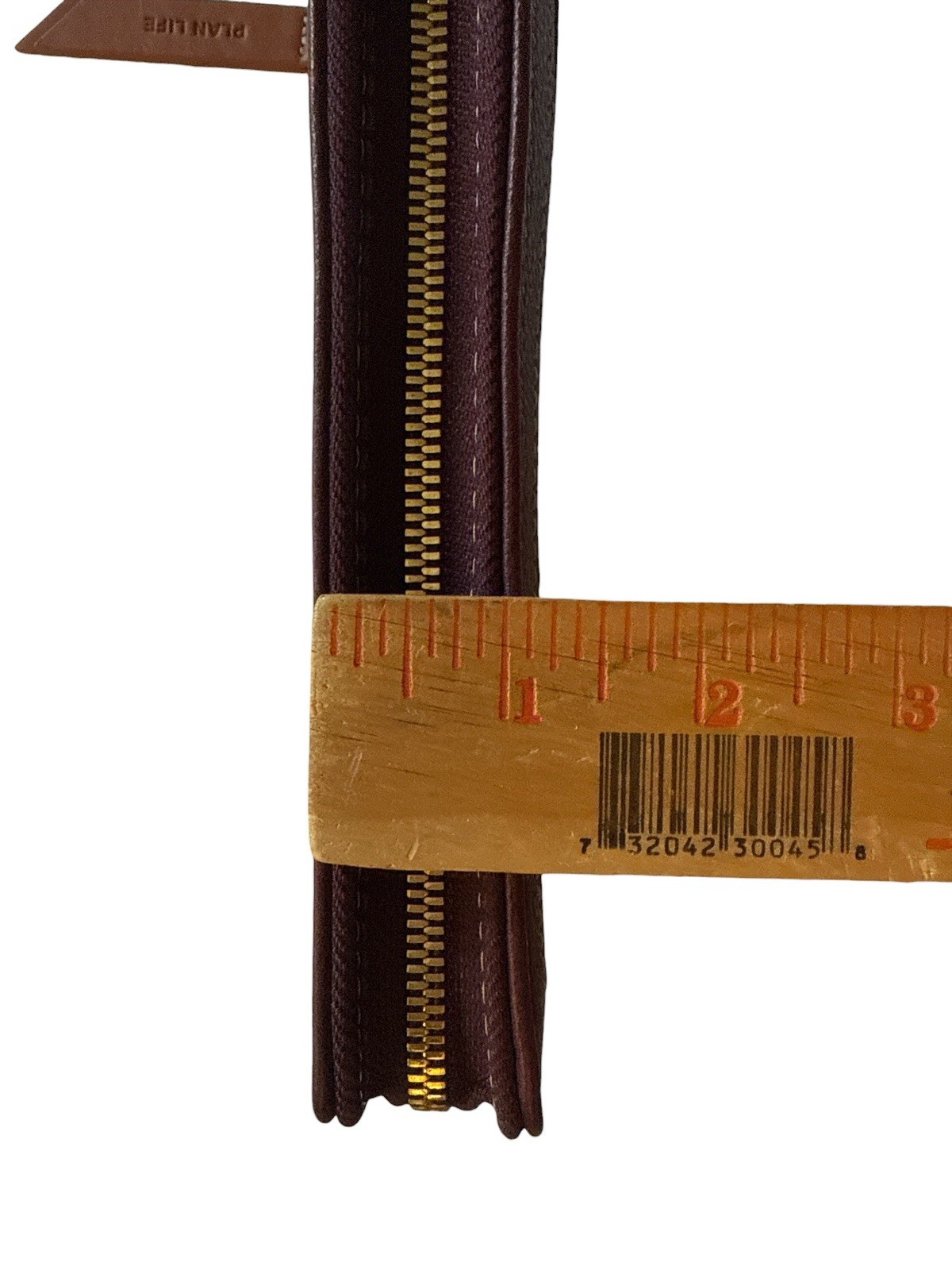 Franklin Quest Planner Binder Burgundy Brown Verona Leather Zip Around No Ring