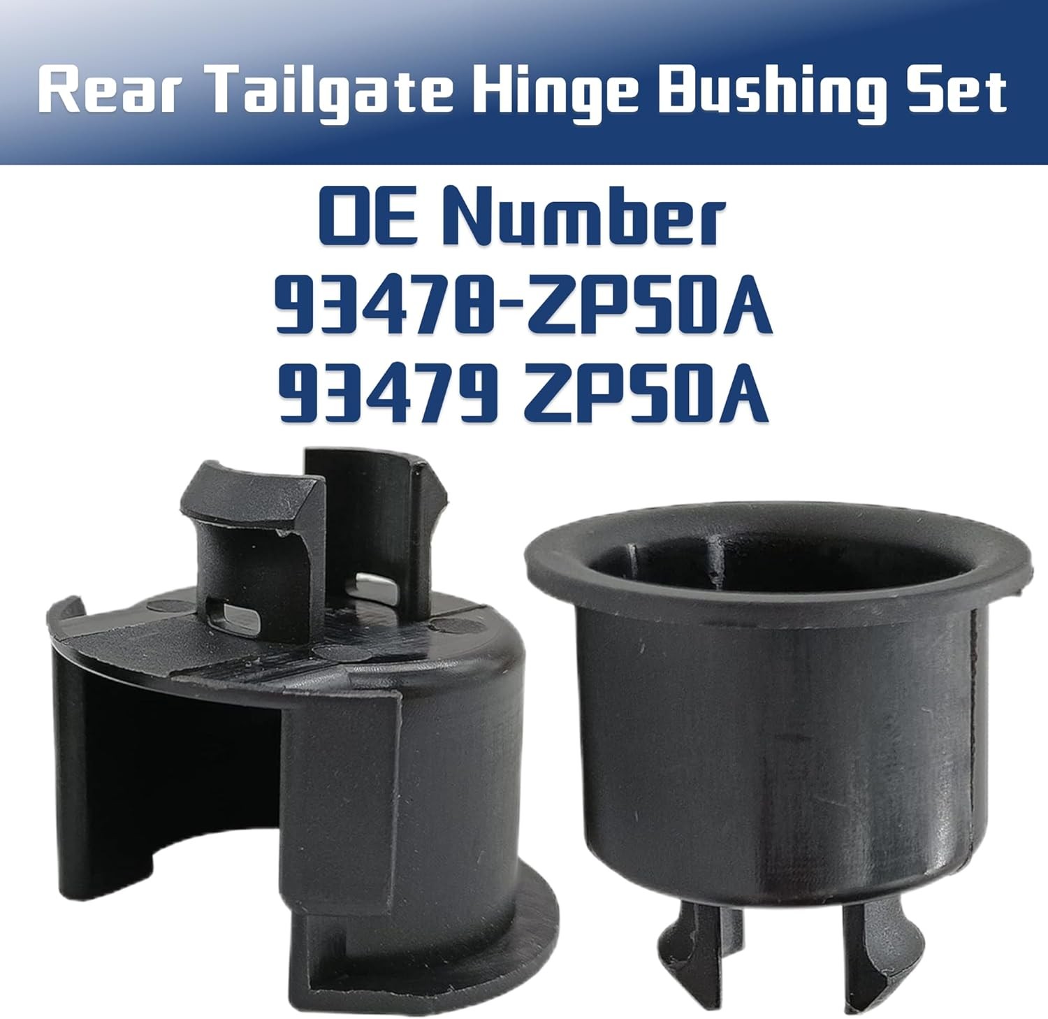 Pair of New Rear Tailgate Hinge Bushing Set Fit for 2005-2018 Frontier