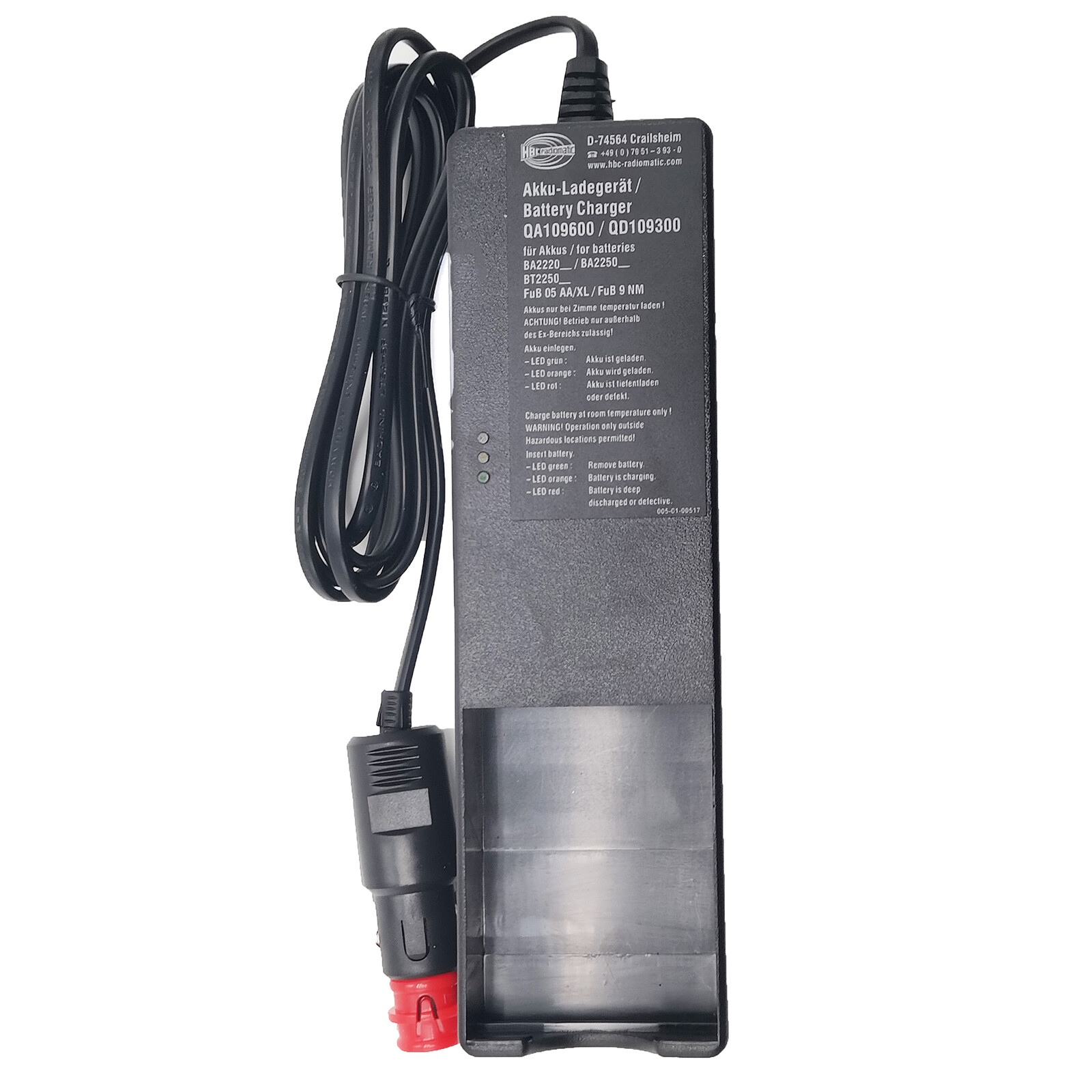QA109600 12V 24V Battery Chargers QD109300 for HBC Radiomatic #T516 YS