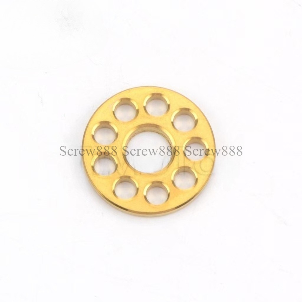 6pcs Titanium Washer M6 M8 M10 Drilled Hole Decoration Spacer Gaskets for Motor