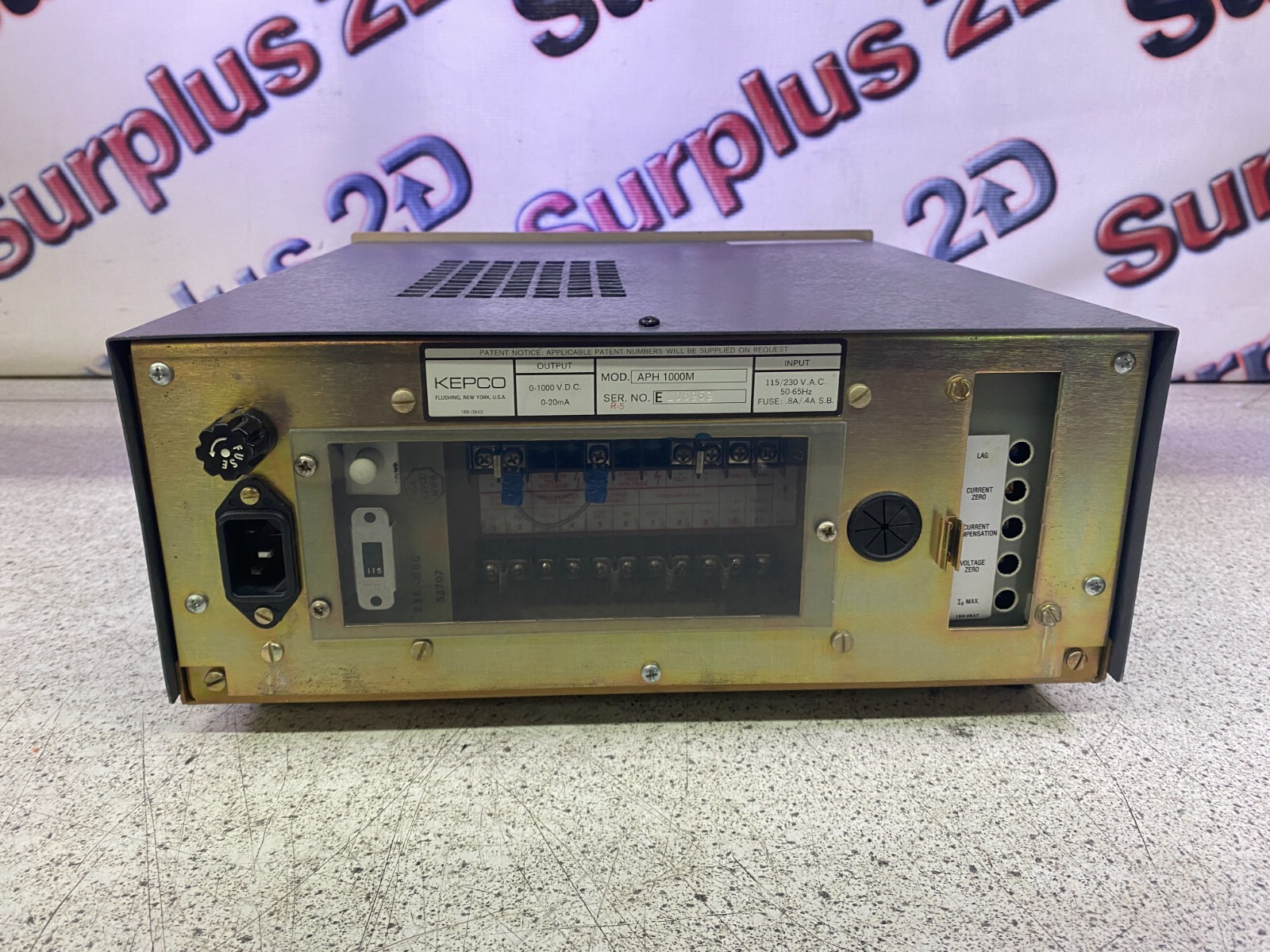 KEPCO APH1000M DC Power Supply 0-1000V 0-20mA