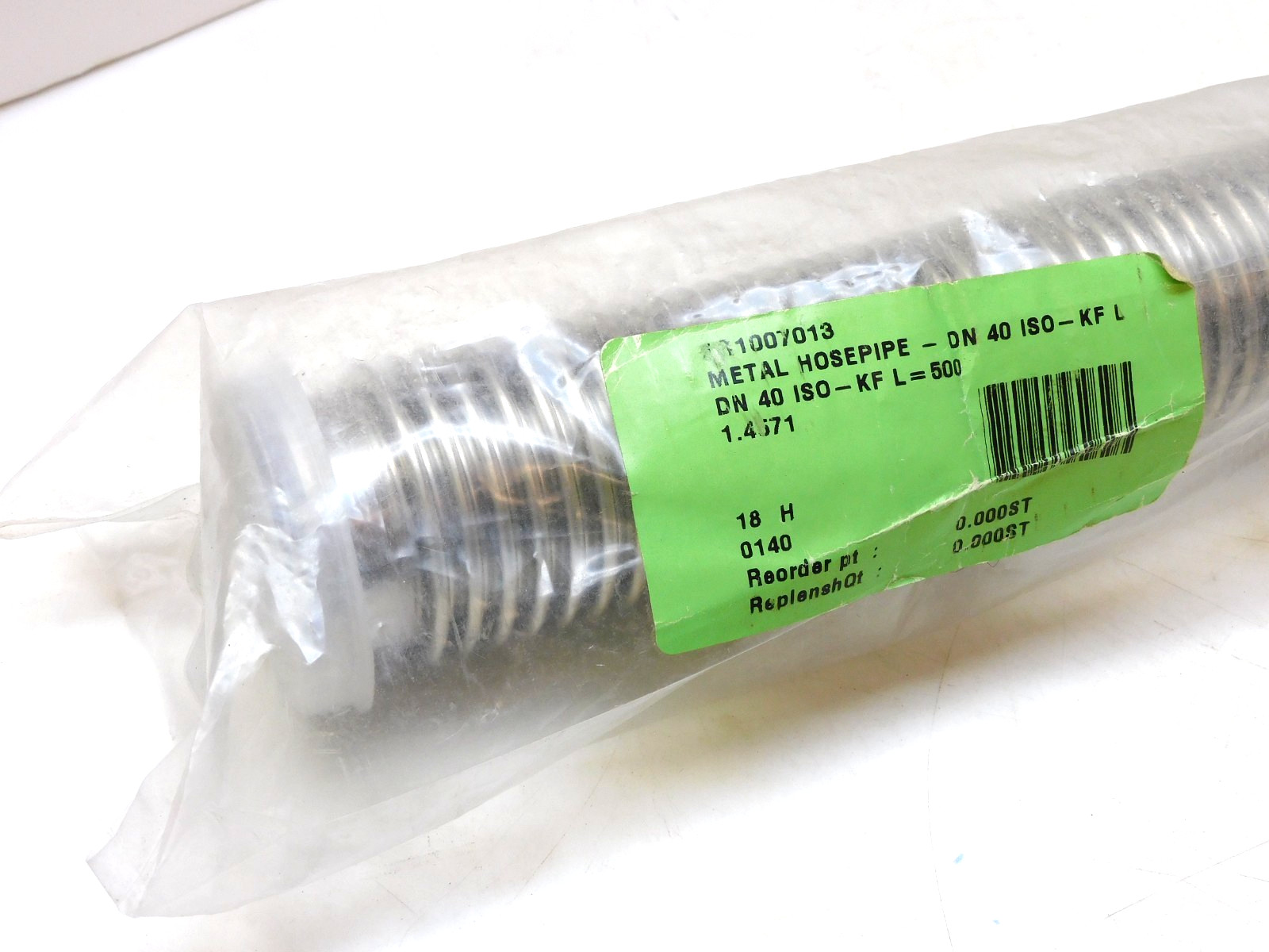 No Name DN 40 ISO-KF 500mm Flexible Metal Hosepipe 1.4571″ id