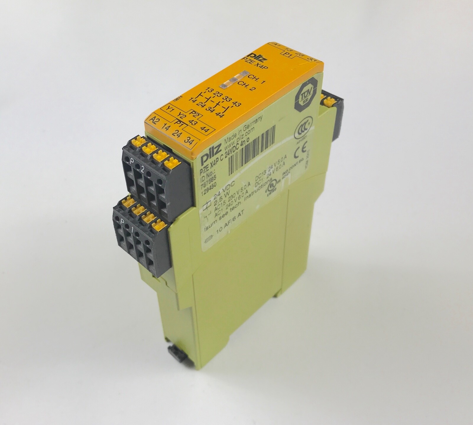 PILZ PZE X4P C 24VDC 4N/O P/N 787585 RELAY