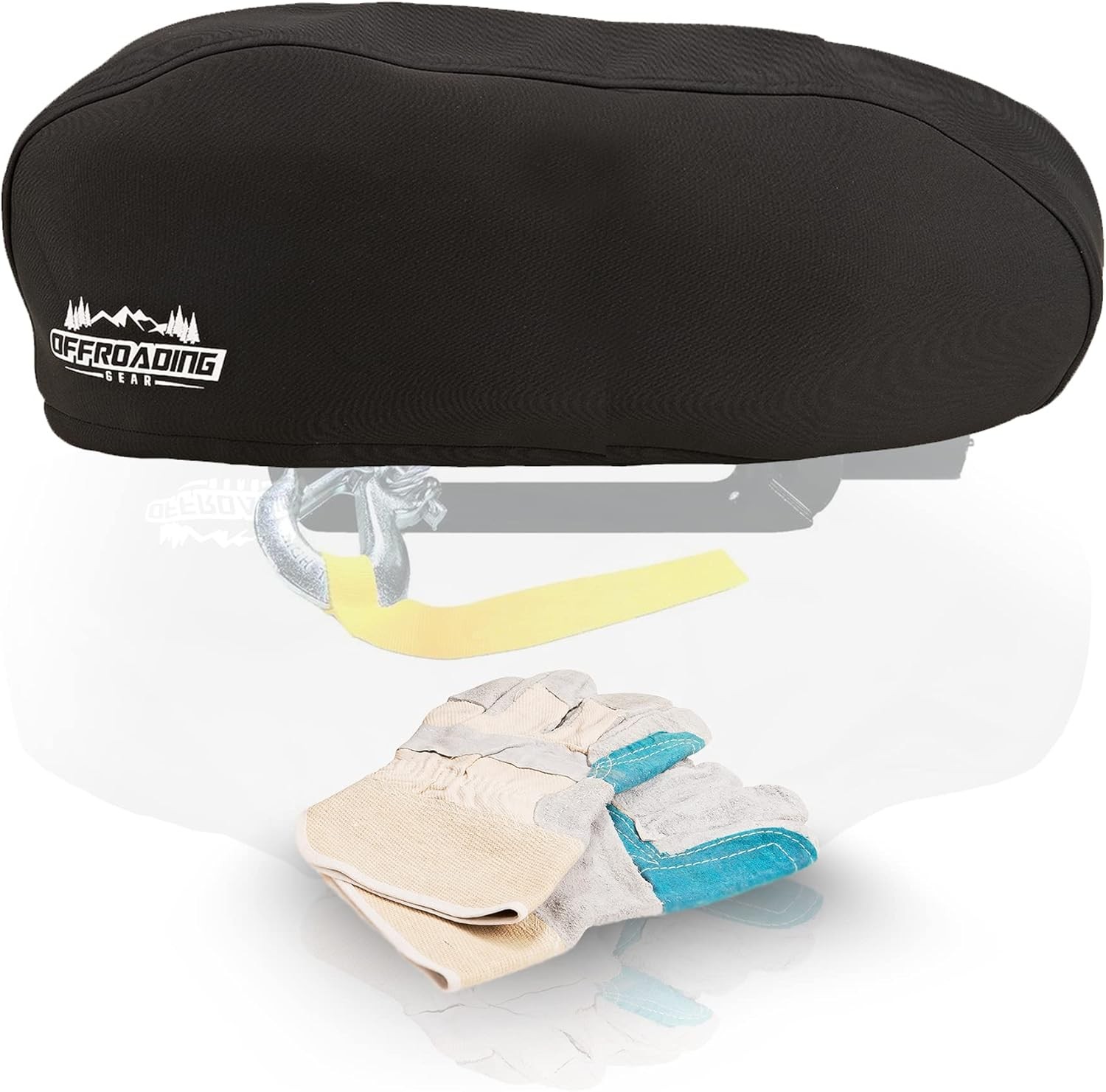 4×4 Waterproof and Dust-Resistant Heavy-Duty Winch Cover for 12000 lbs Winches