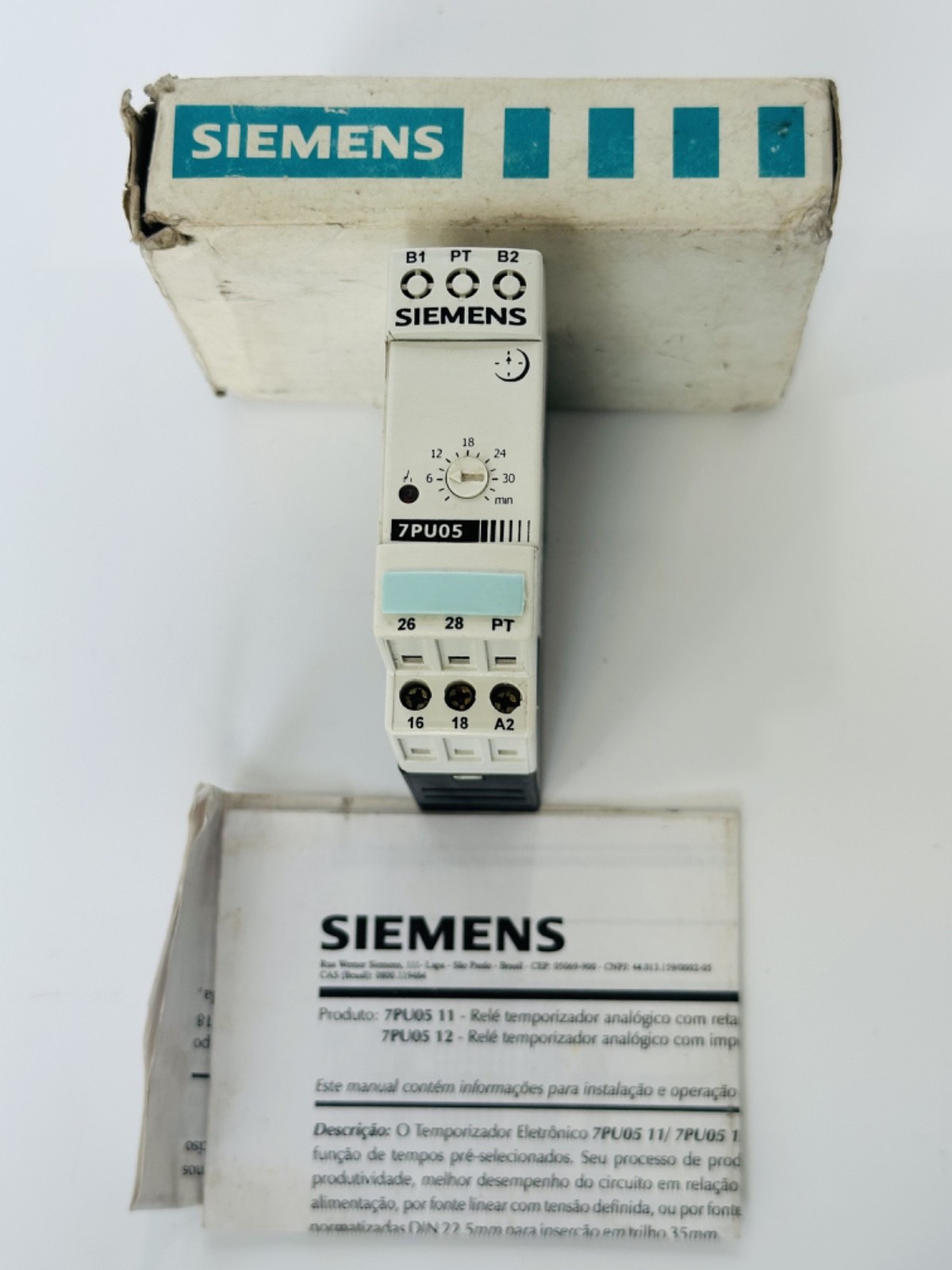 NEW In Box SIEMENS 7PU05 11-2AN30 220VAC 0-30mins Time Relay 7PU05-11-2AN30