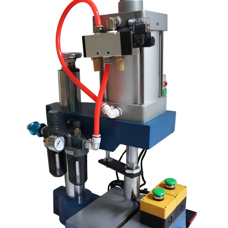 1763Lbs/800kg Pneumatic Punch Machine Punch Press 110V 3.9-1.9in Double Button