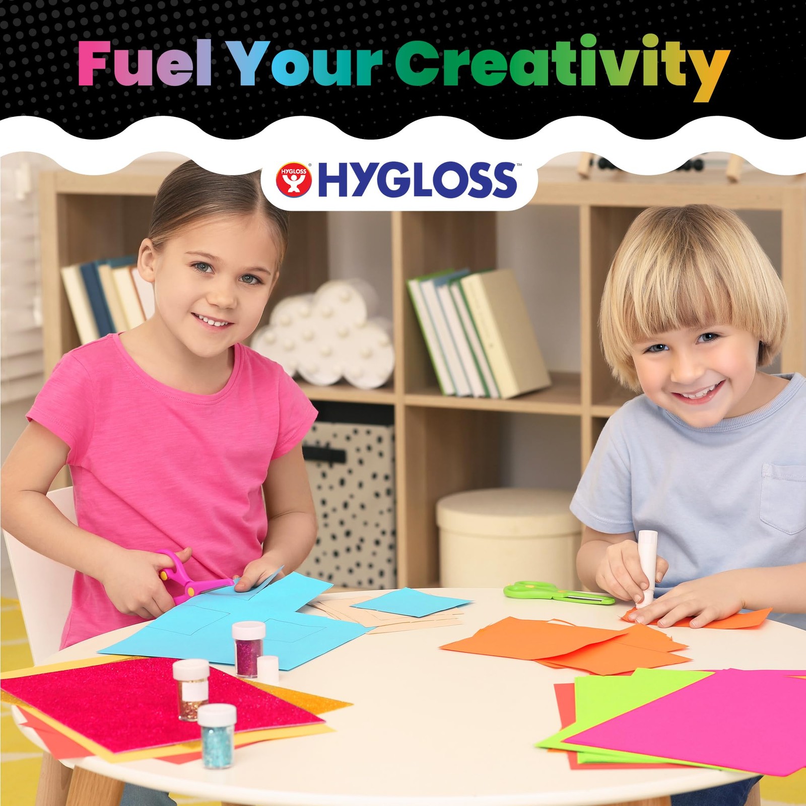Hygloss bright colored cardstock – 8.5 x 11 Inch, 12 Assorted Colors