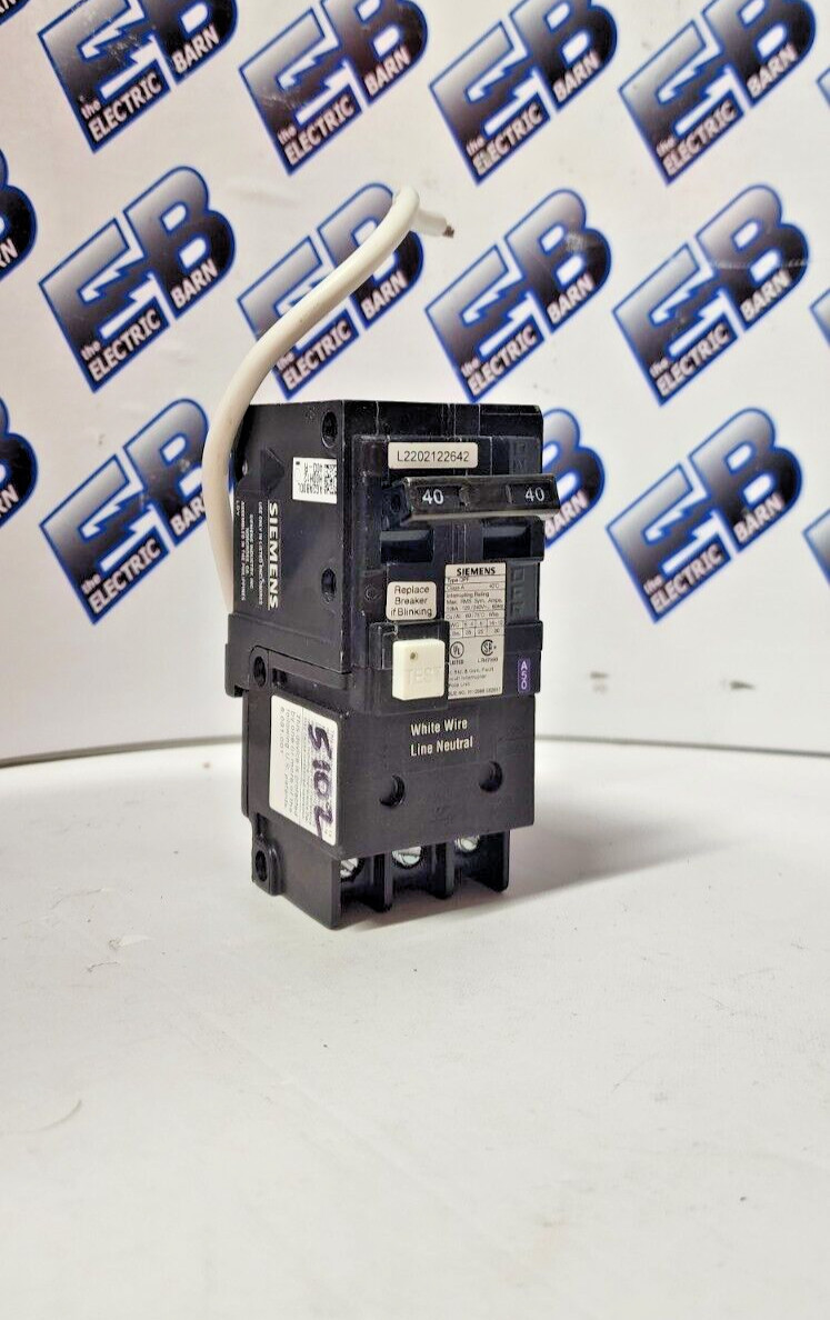 Siemens QF240A GFCI Circuit Breaker 40 Amp 240 Volt 2P 10kaic- WARRANTY
