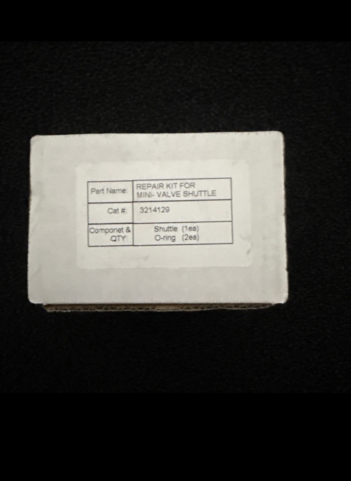 Kaeser Air Compressor/ REPAIR KIT FOR MINI- VALVE SHUTTLE 321429