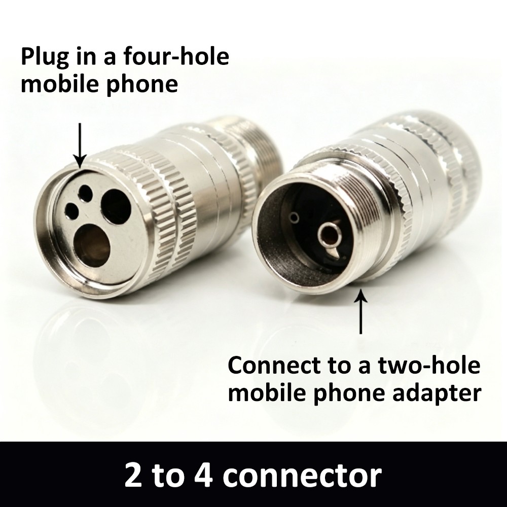 1/5PCS Dental Adapter Changer Connector for High Speed Handpiece 2 to 4 Hole