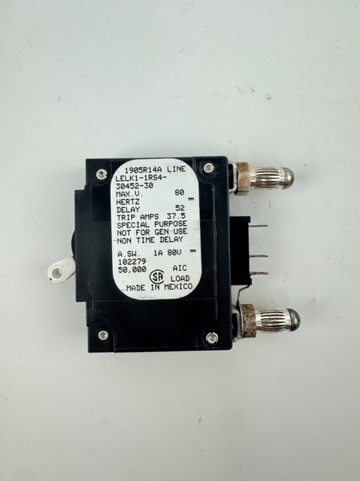 AIRPAX LELK1-1RS4-30452-30 30A Bullet Circuit Breaker