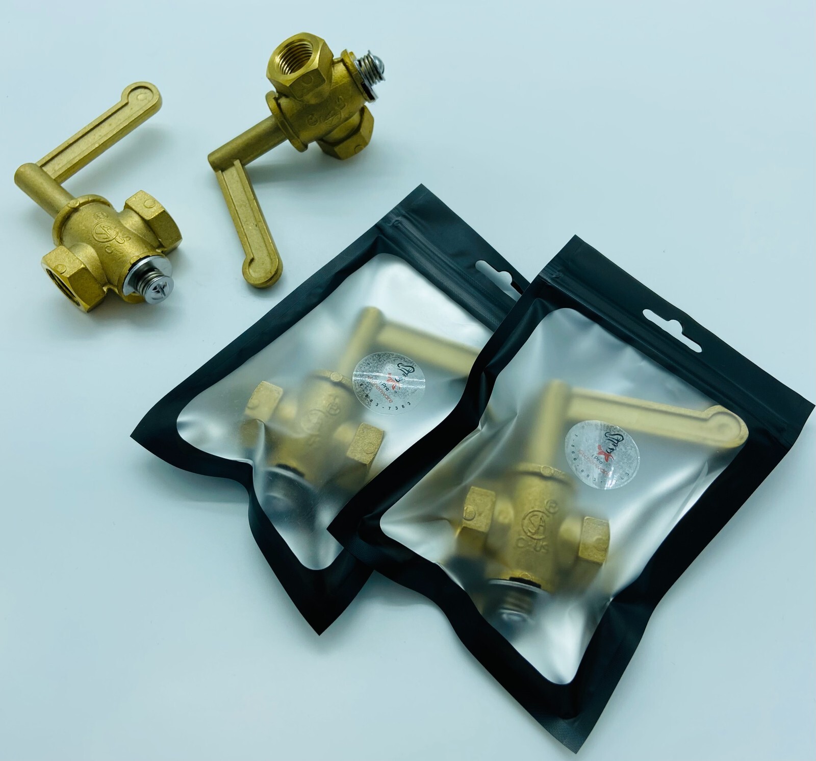 Chinese Wok Range Burner Gas Valve Replacement *(Brass *3/8″ NPT Inlet & Outlet)
