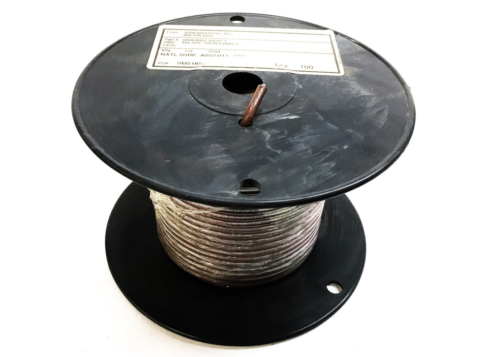 National Wire Electrical Hookup Wire, 100 Foot Roll, MIL-DTL-16878/3-BMG-1 NOS