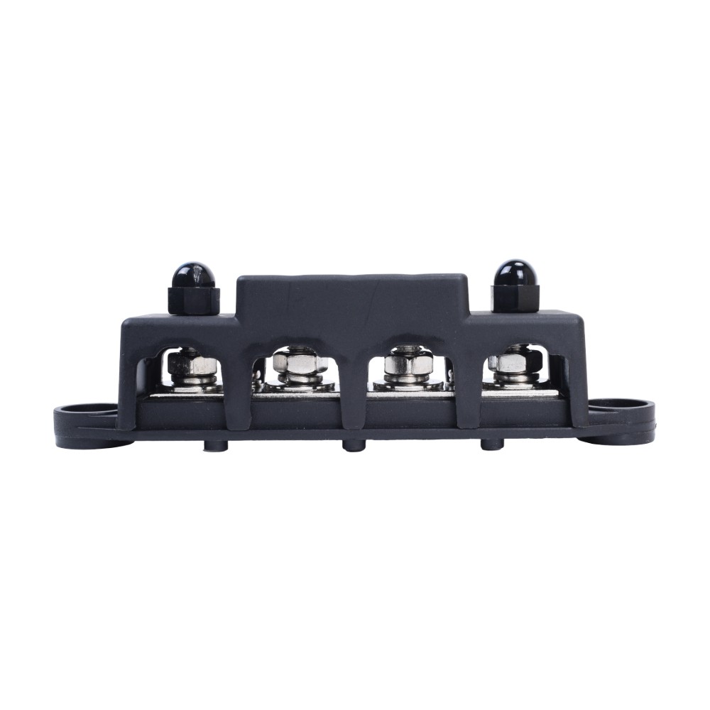 Red & Black 5/16″ 4 Stud Power Distribution Busbar Bus Bar With Cover Fast Ship