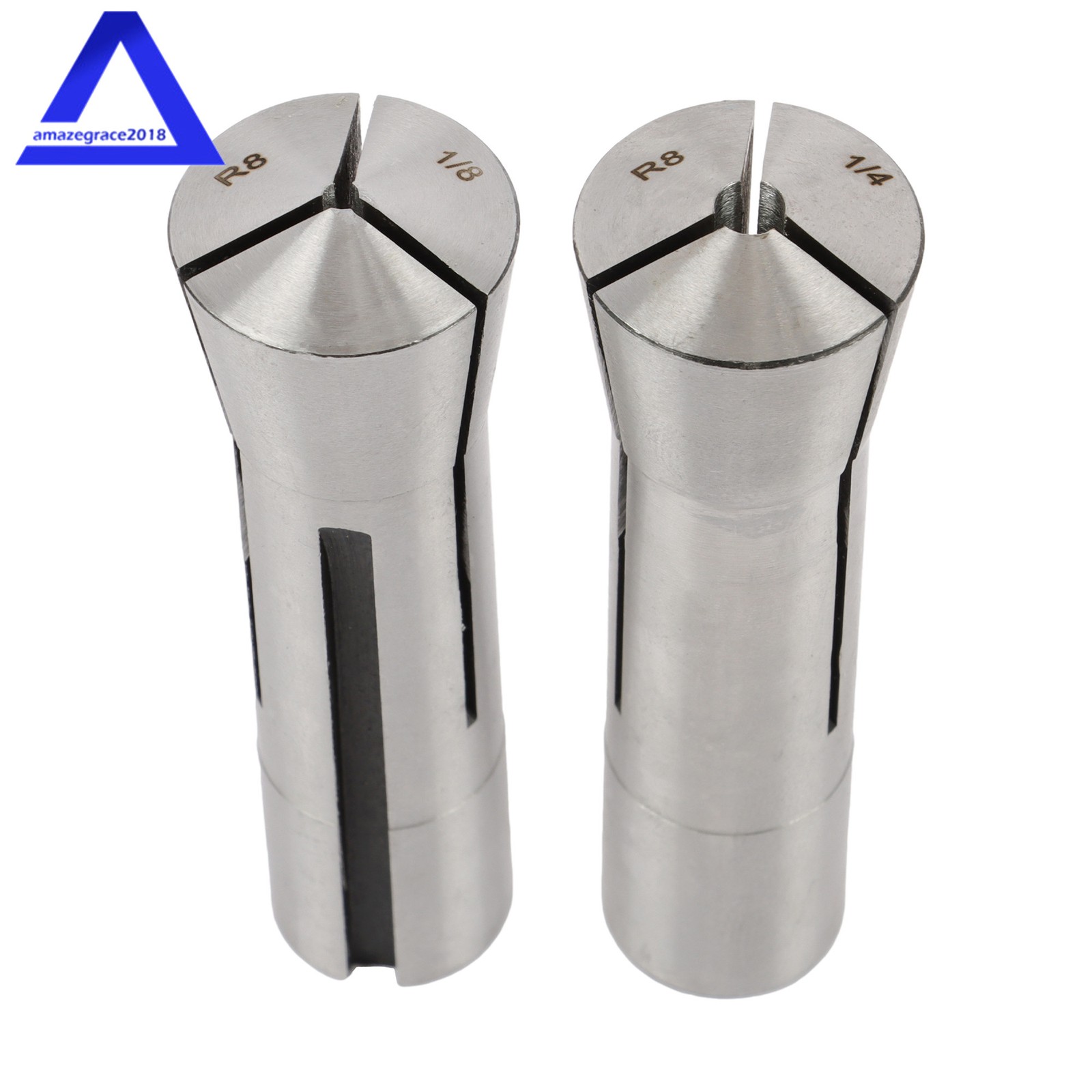 8 PCS R8 Collet Set Fractional 1/8″ To 1″ High Precision New