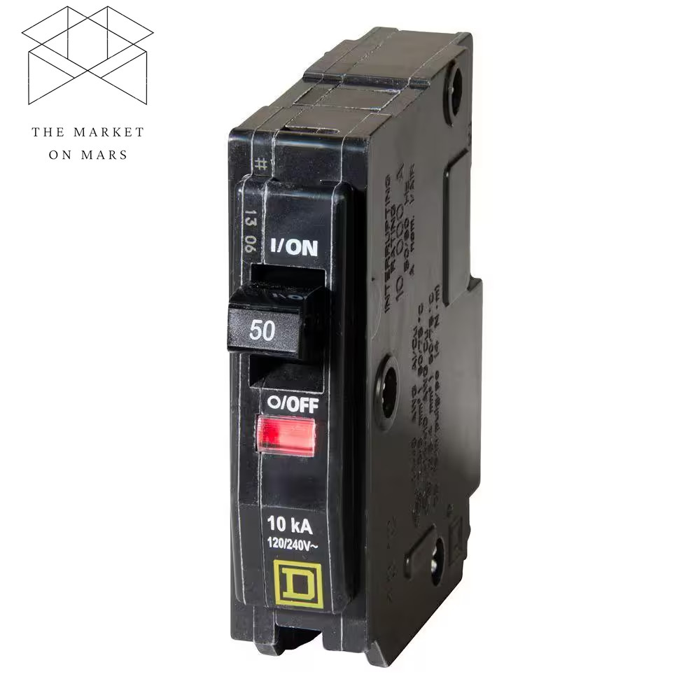 Qo 50 Amp Single-pole Circuit Breaker One-pole 120/240 V Non-Neutral Square D