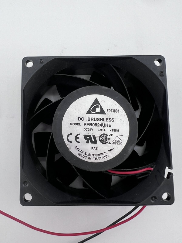 DELTA GROUP PFB0824UHE DC24V 8038 8CM 0.93A 2 WIRE REPLACEMENT COOLING FAN