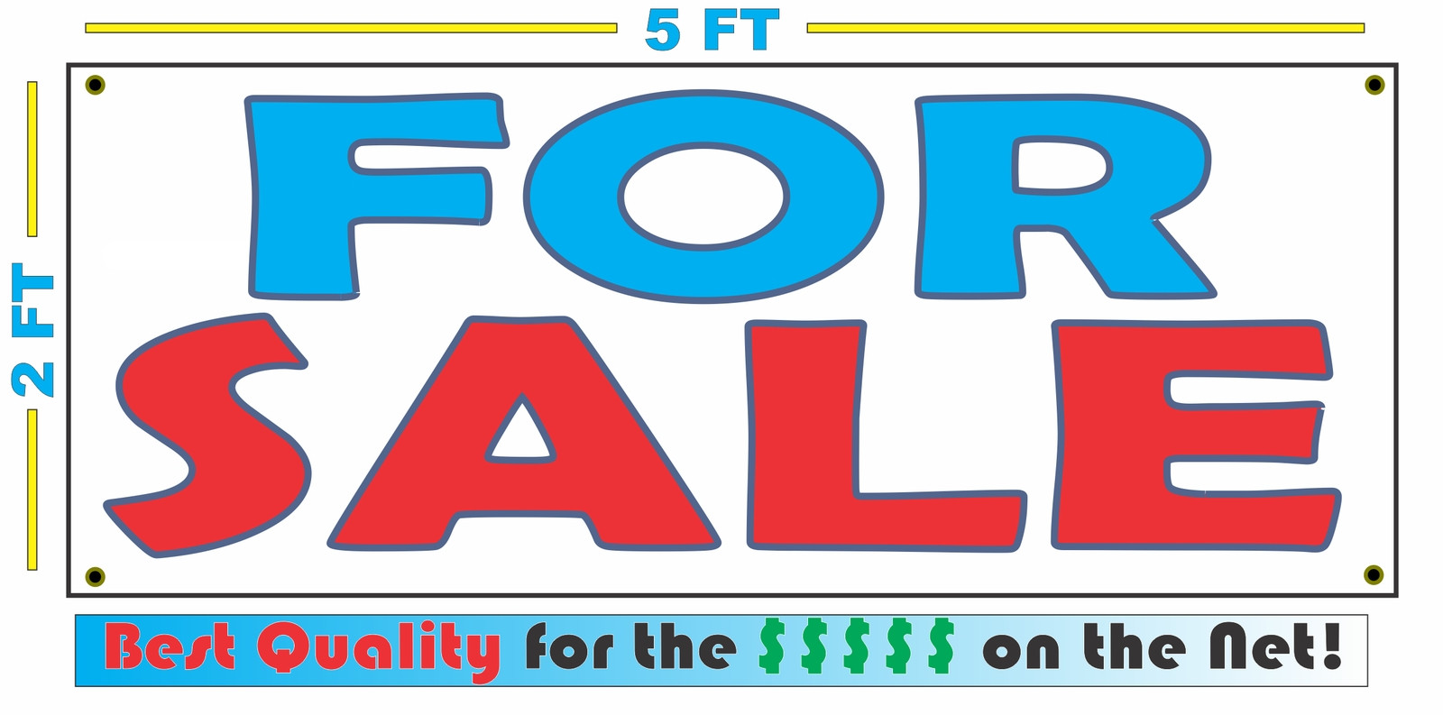 FOR SALE Banner Sign for Resale Shop Antique Store House Land Farm Car Building