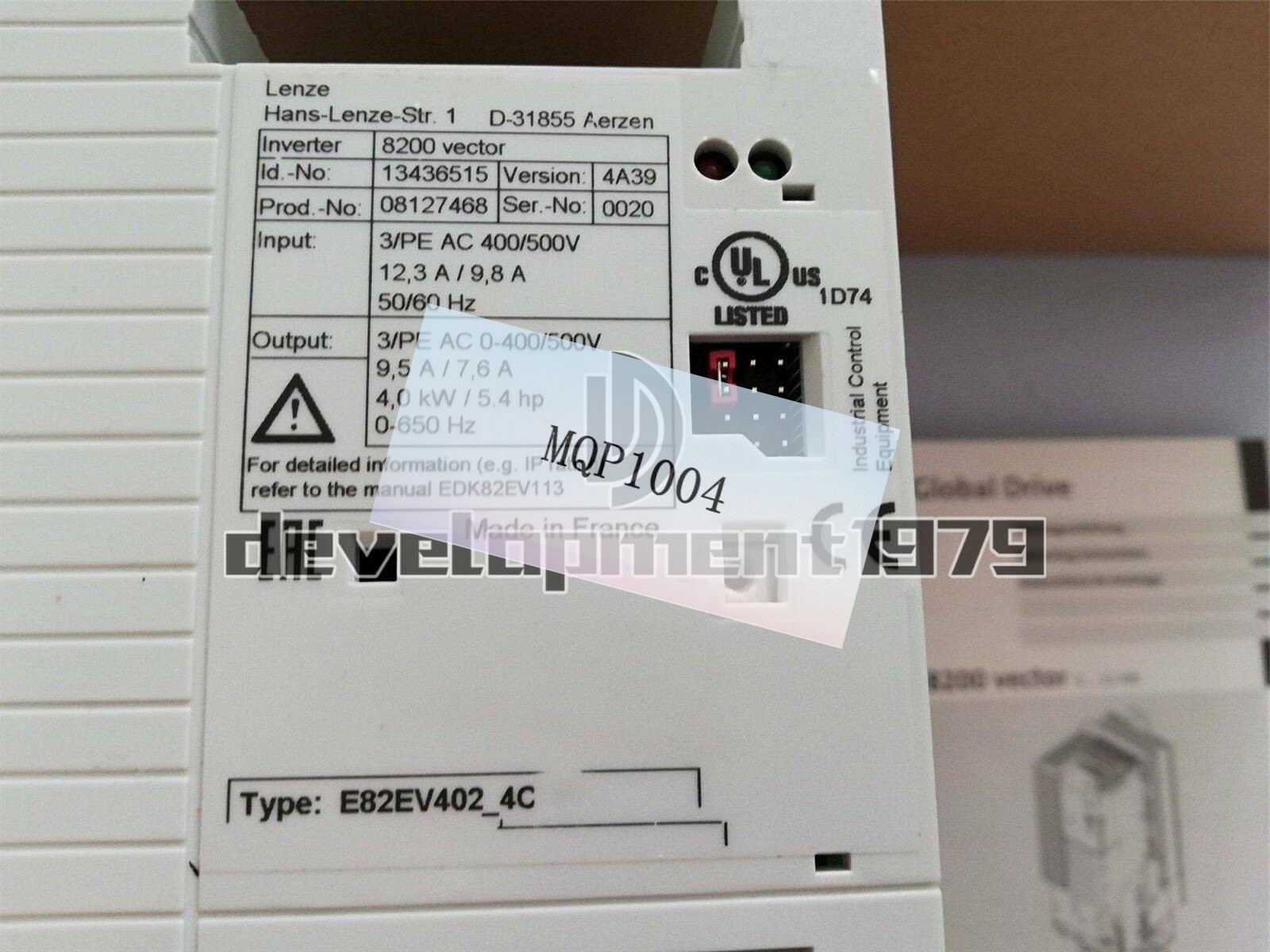 ONE NEW Lenze 4KW Inverter E82EV402K4C E82EV402_4C