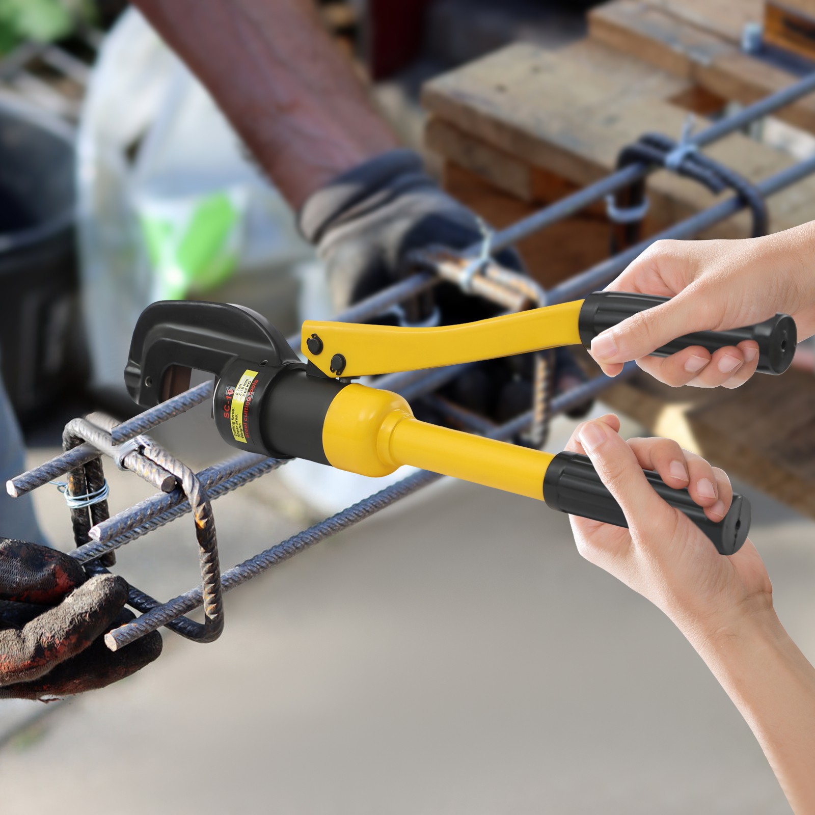 Hydraulic Rebar Cutter Portable 8T Steel Cutter 4mm-22mm