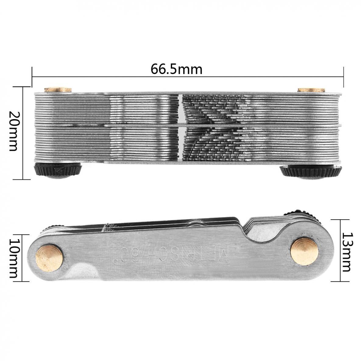 52Blade Screw Thread Pitch Gauge Set SAE Whitworth 55°&Metric 60° Grip Measuring
