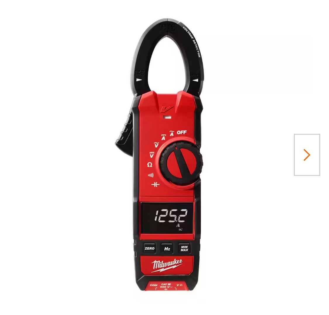 milwaukee 600a clamp meter for hvac/r 2237- 20