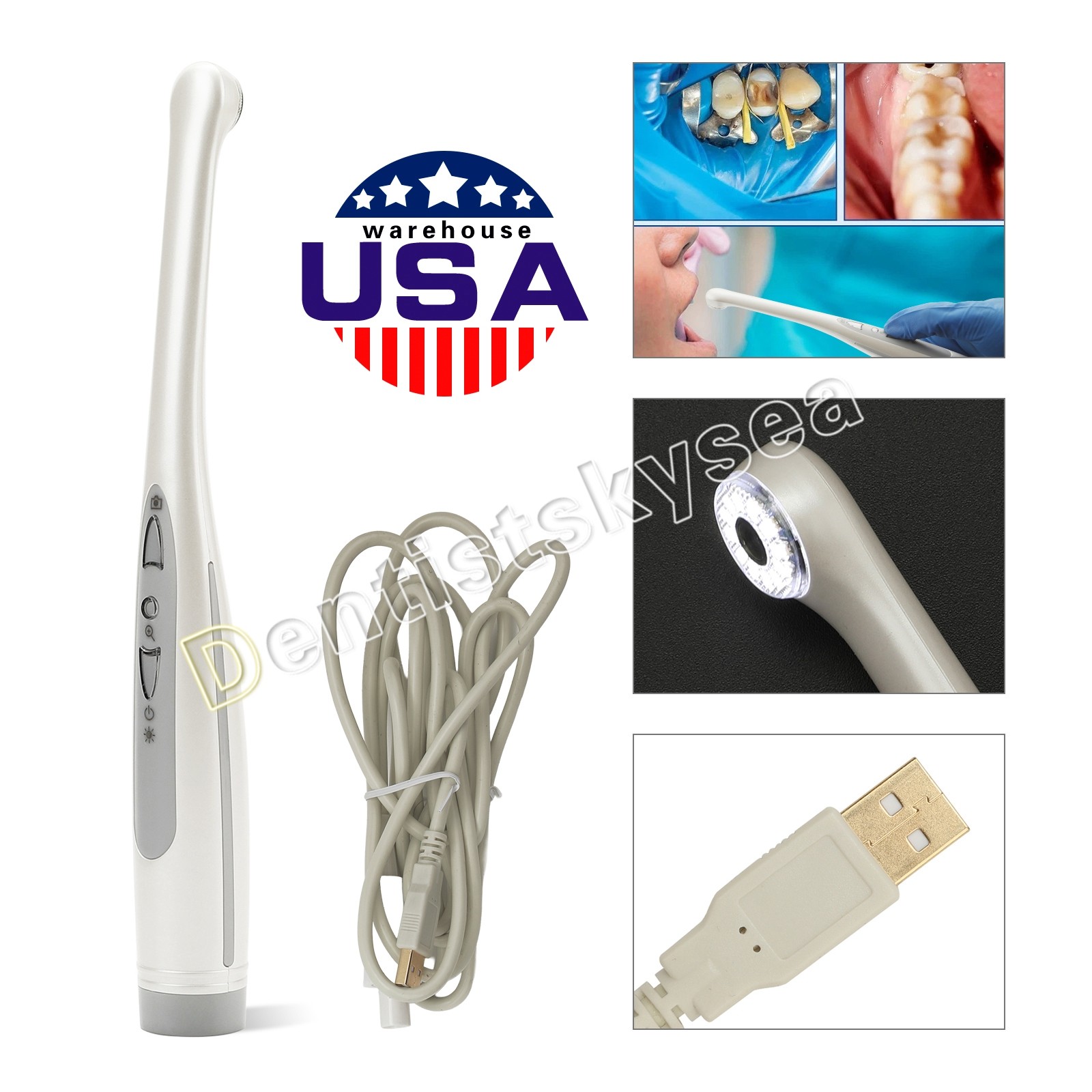 Dental Ultrasonic Piezo Scaler Handpiece fit For EMS WOODPECKER type Tips 135℃