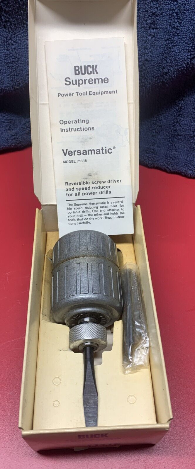 Machinist Tool: Buck Supreme Versamatic Reversable Speed reducer 4100 (NOS)