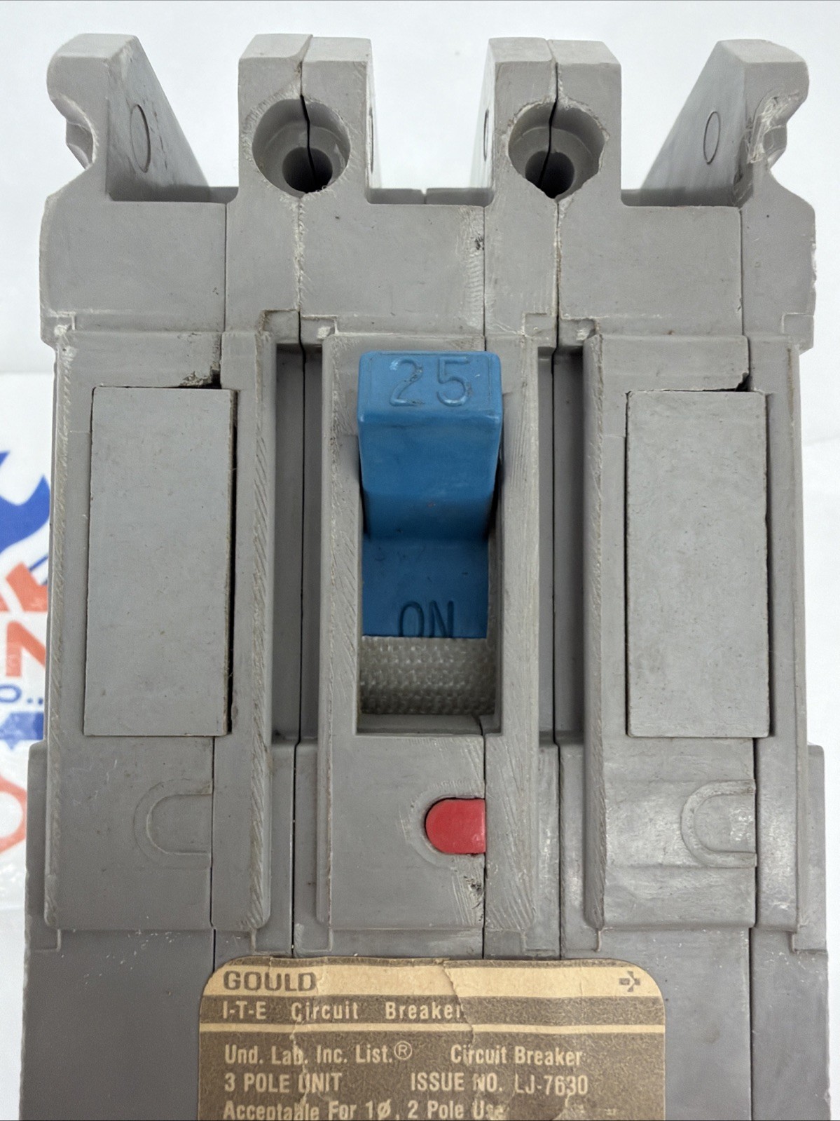 Gould E43B025 Circuit Breaker, 25 Amps, 2 Pole, 480 VAC, 1 Phase