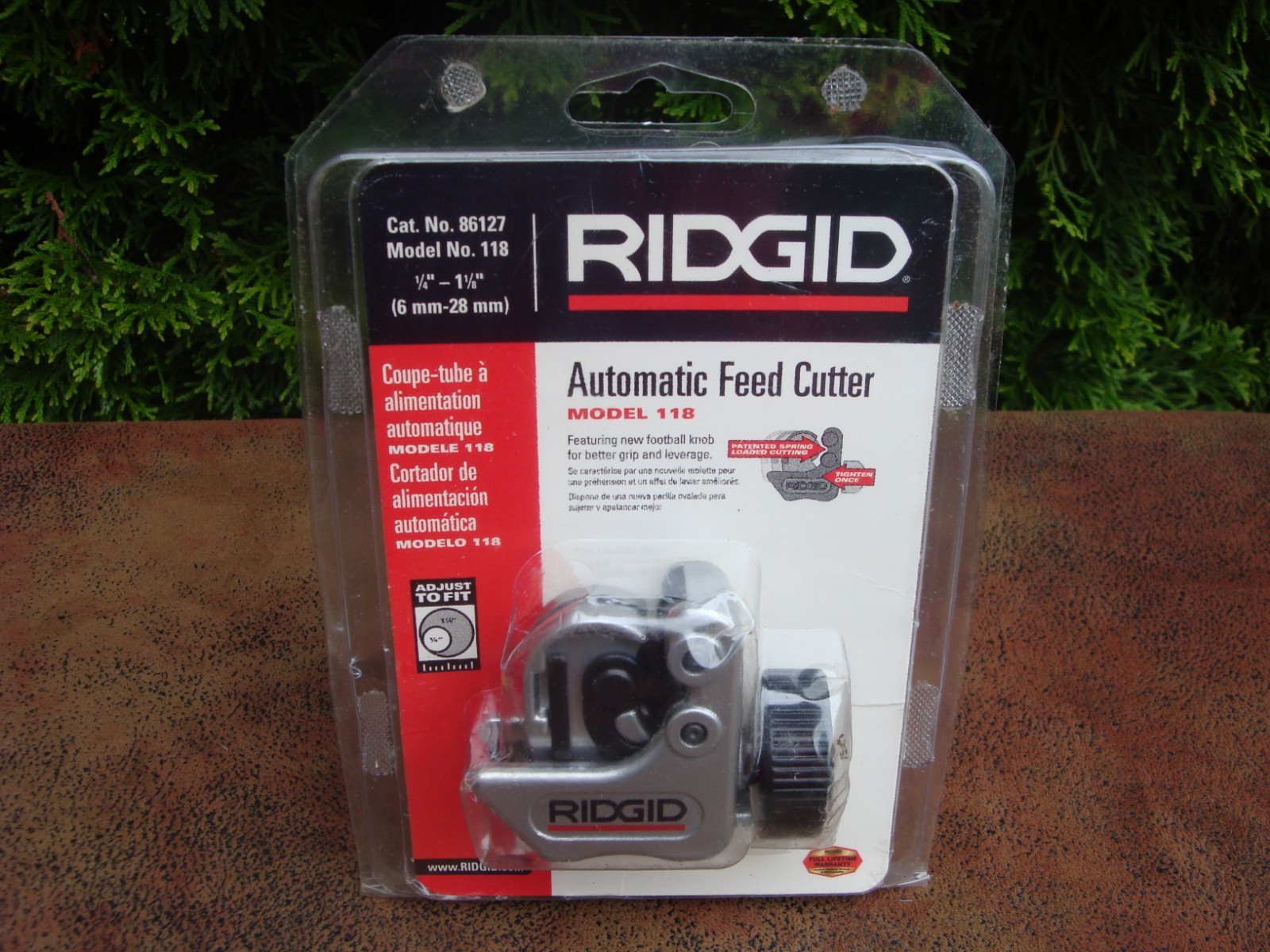 Rigid Automatic Feed Cutter 1/4″ – 1-1/8″ Close Quarters Model 118 NEW