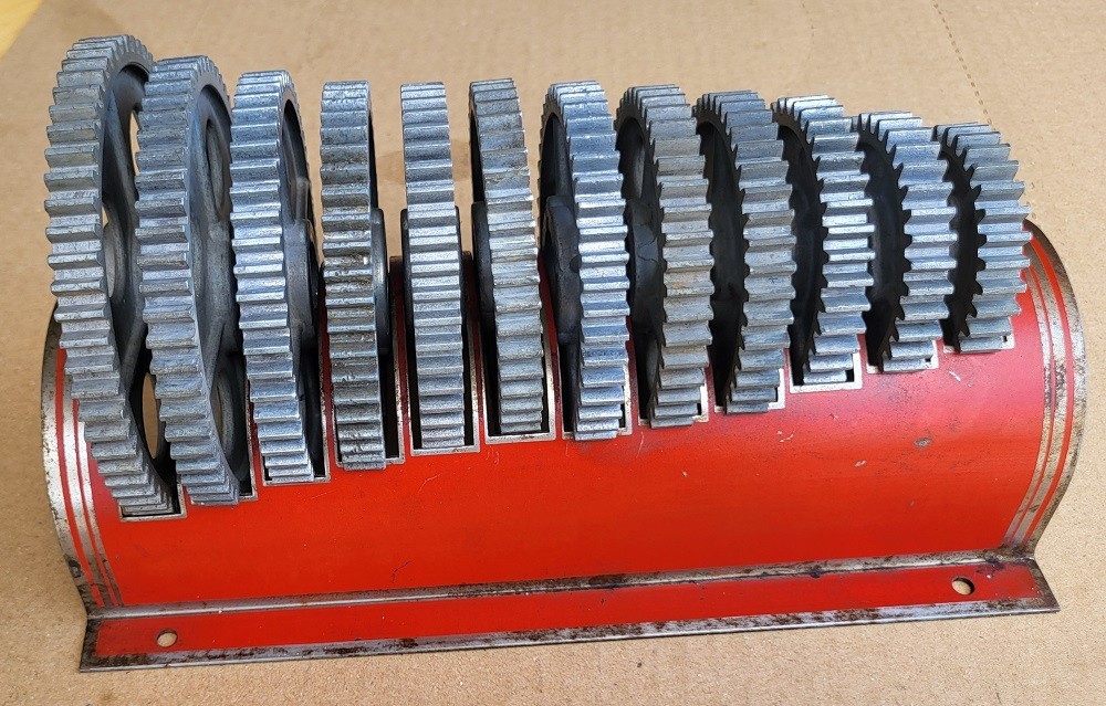 Atlas Craftsman 10″ 12″ Lathe «PICK-A-GEAR» rack and gears Complete set