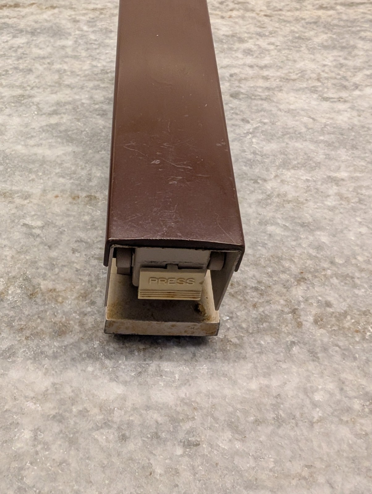 Vtg. Stapler ACCO 30 Brown Beige Metal 7″ Office Desk MCM Made in USA