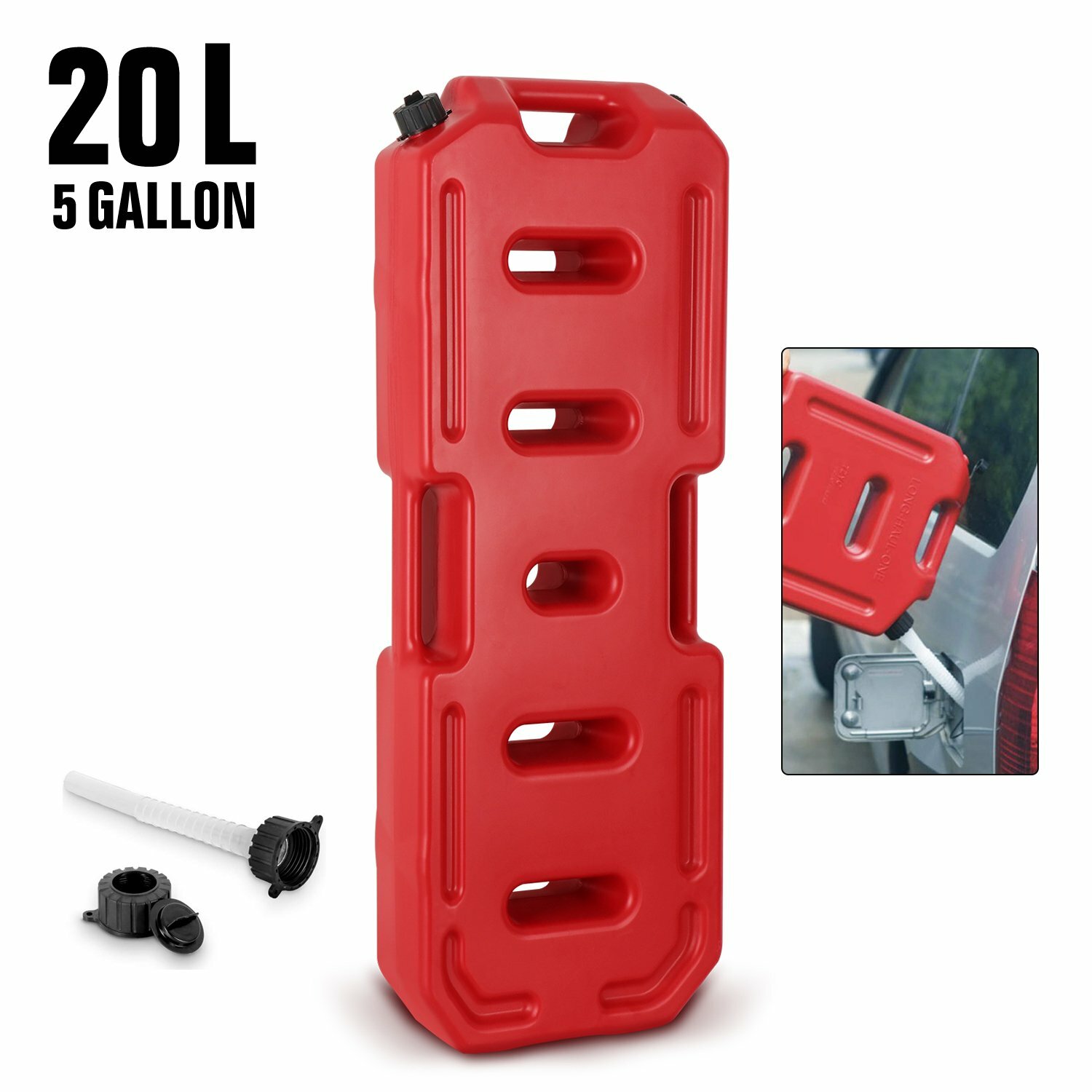20L 5Gallon Fuel Tank Oil Can Emergency Backup Gas Container Universal