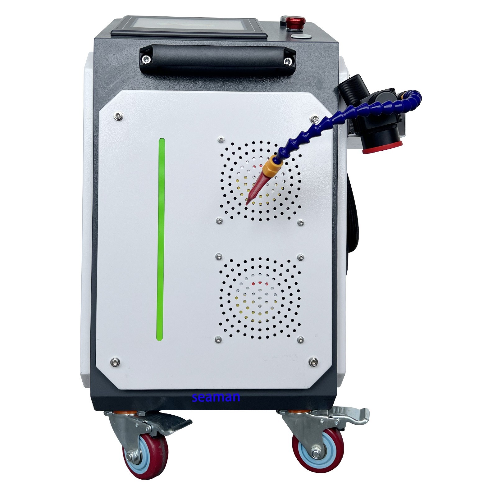 US SHIP 300W JPT Pulsed Laser Cleaning Machine Wood Laser Rust Oil Paint Removal