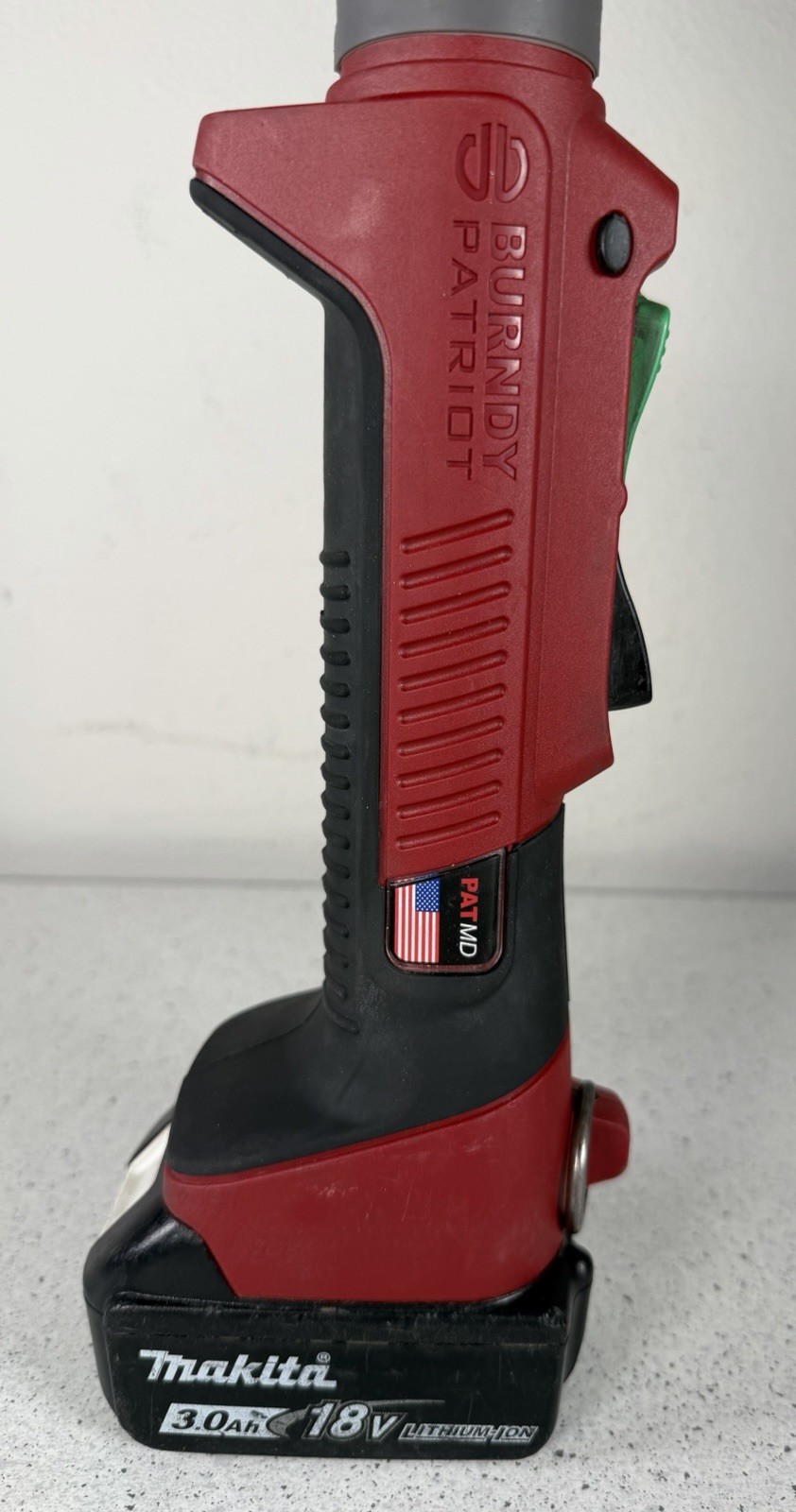 Burndy PATMD68LW, Patriot 6-Ton In-Line O/D3 Crimper, 120V, 3.0Ah