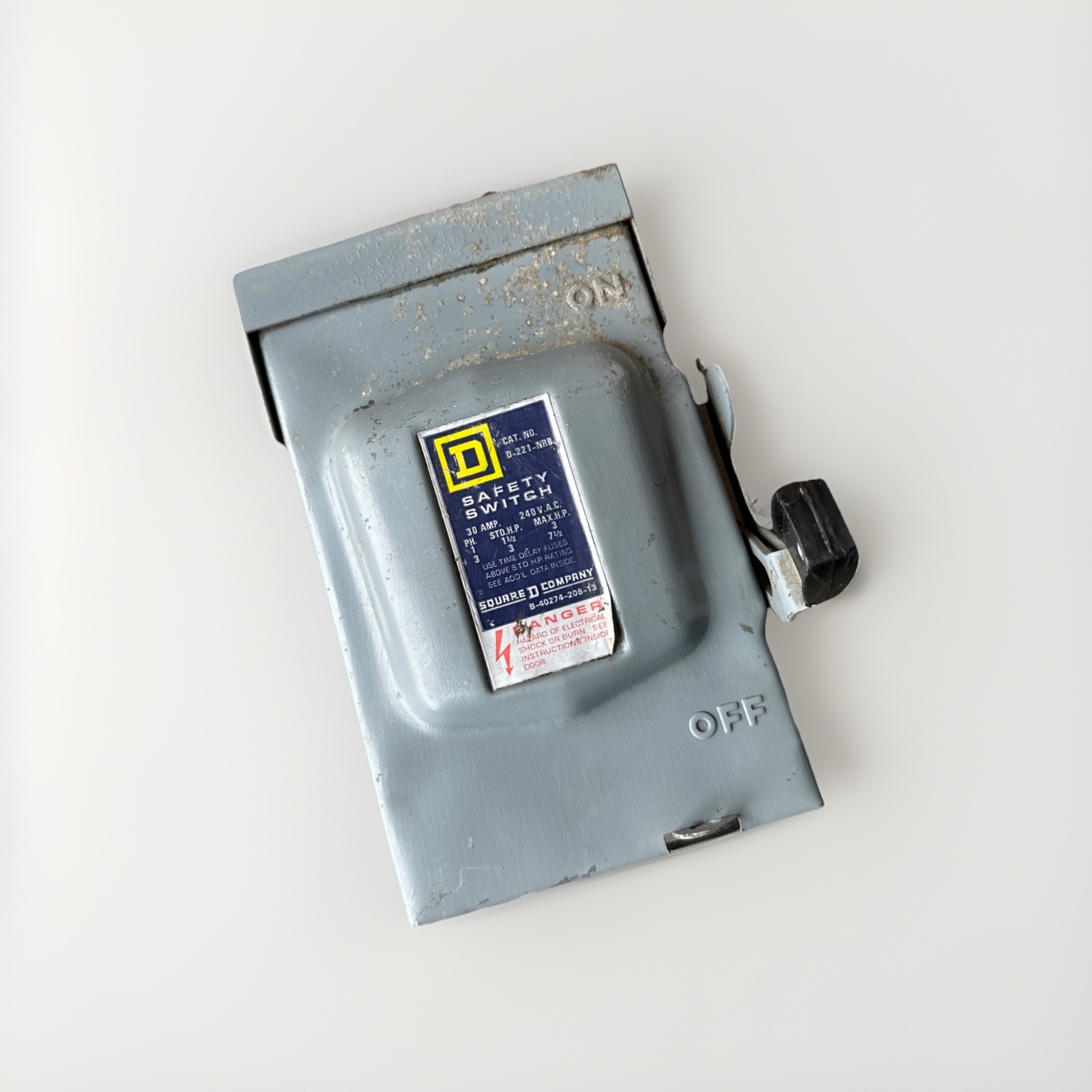 🔴Square D D221NRB General Duty Safety Switch 30A 240V‼️VINTAGE