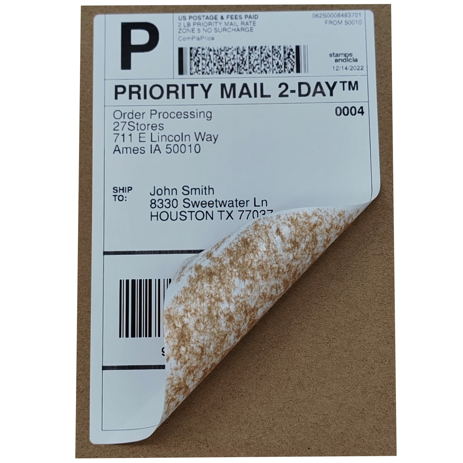4000 4×6 Fanfold Direct Thermal Shipping Labels for Zebra & Rollo Printers