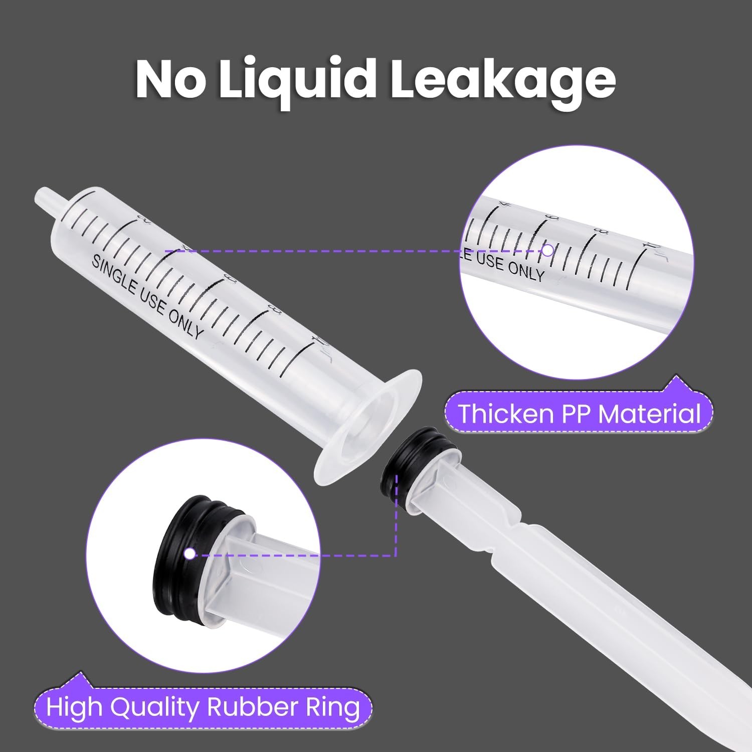 30 PCS 10ml Oral Syringe With Cap, Plastic Syringes without Needle for Medici…
