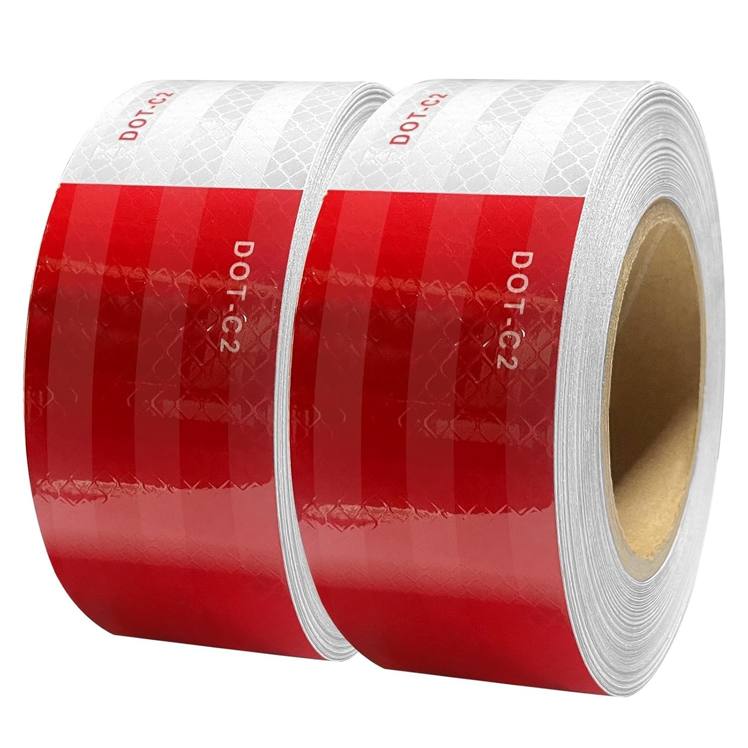 200ft DOT-C2 Red White Reflective Tape 2″ Inch High Vis Safety Reflector Trailer