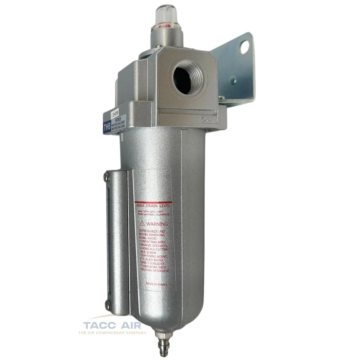 0.01 Micron Oil Coalescing Filter 1/2″ NPT Compressed Air Compressor Separator